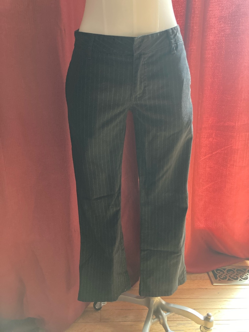 Dickies Girl Black Pinstripe Dress Pants